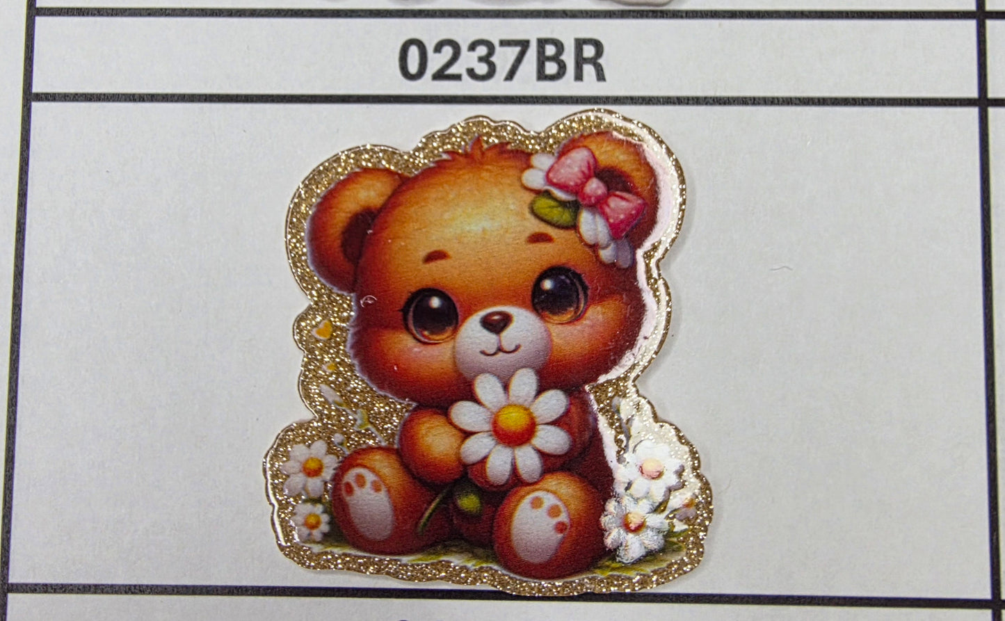 0237BR Flower Teddy Bear