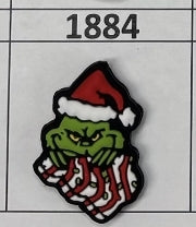 1884- Grinc Snack Cake Focal Bead