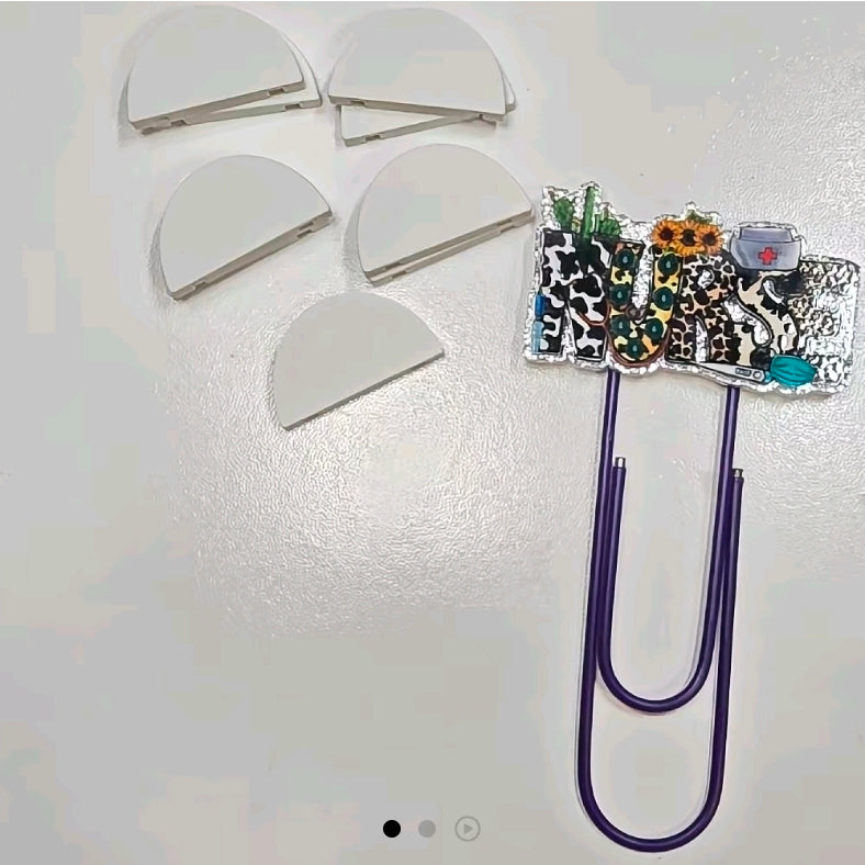 10 ct Paperclip Attachment for Acrylic Flatback