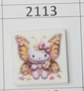 2113- HK Butterfly Focal Bead
