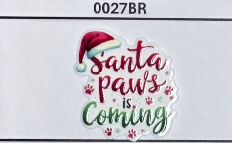 0027BR Santa Paws