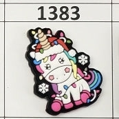 1383- Christmas Unicorn Focal Bead