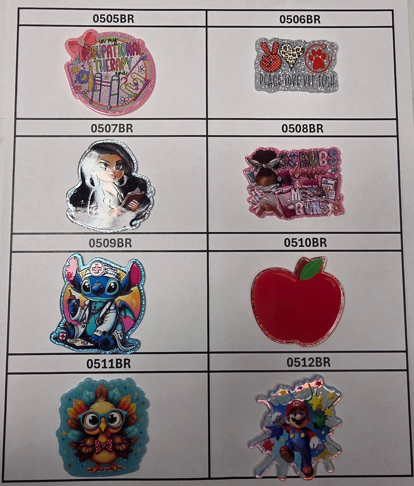 Acrylic Flatback Catalog