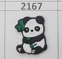 2167- Panda Bamboo Focal Bead