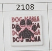 2108- Dog Mama Focal Bead