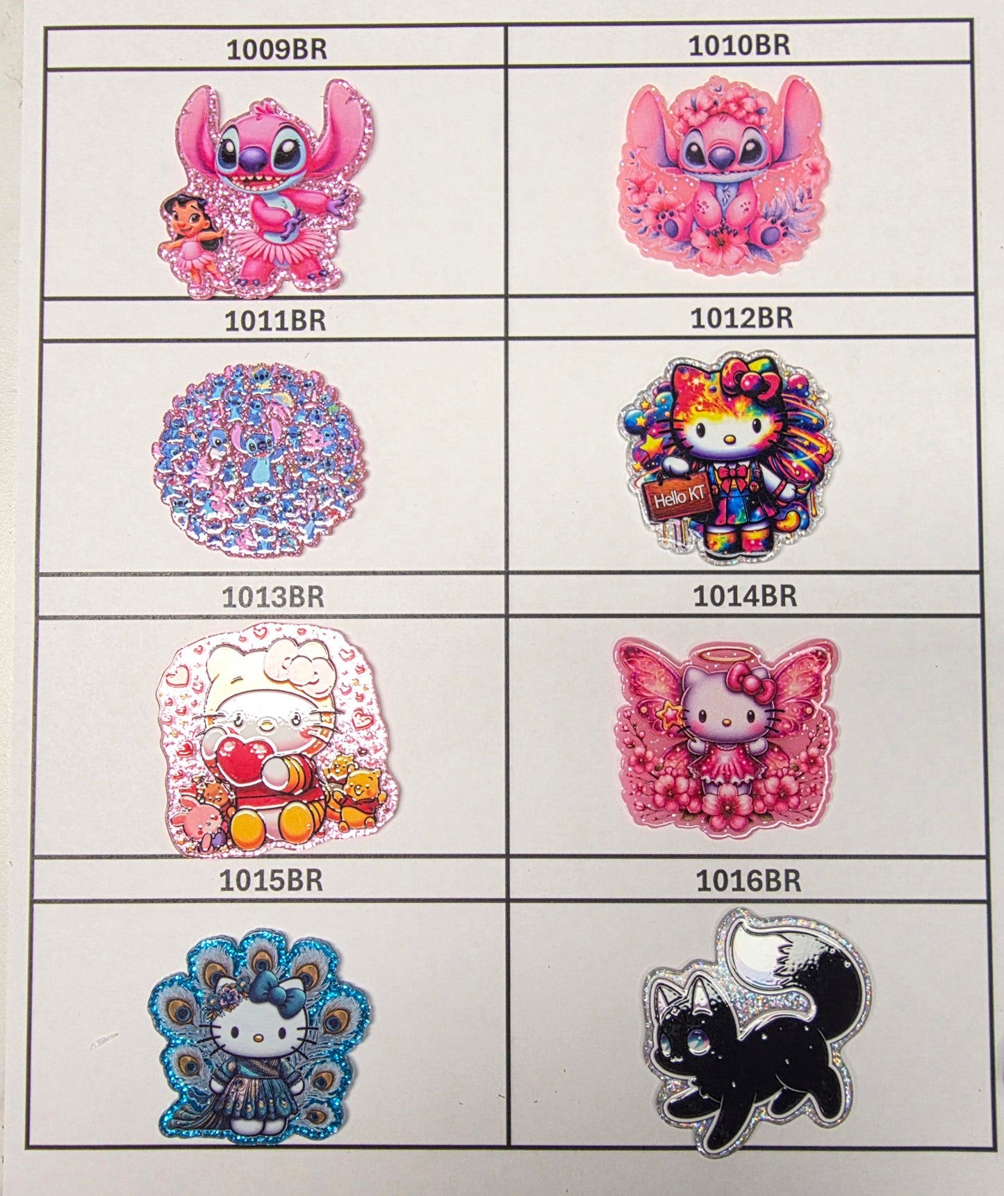 Acrylic Flatback Catalog