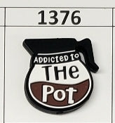 1376- Addicted to the Pot Focal Bead