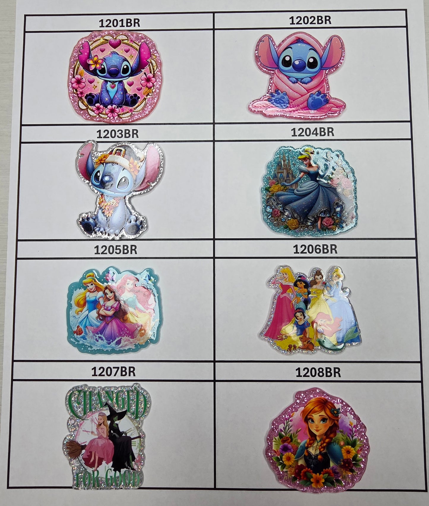 0000- Acrylic Flatback Catalog