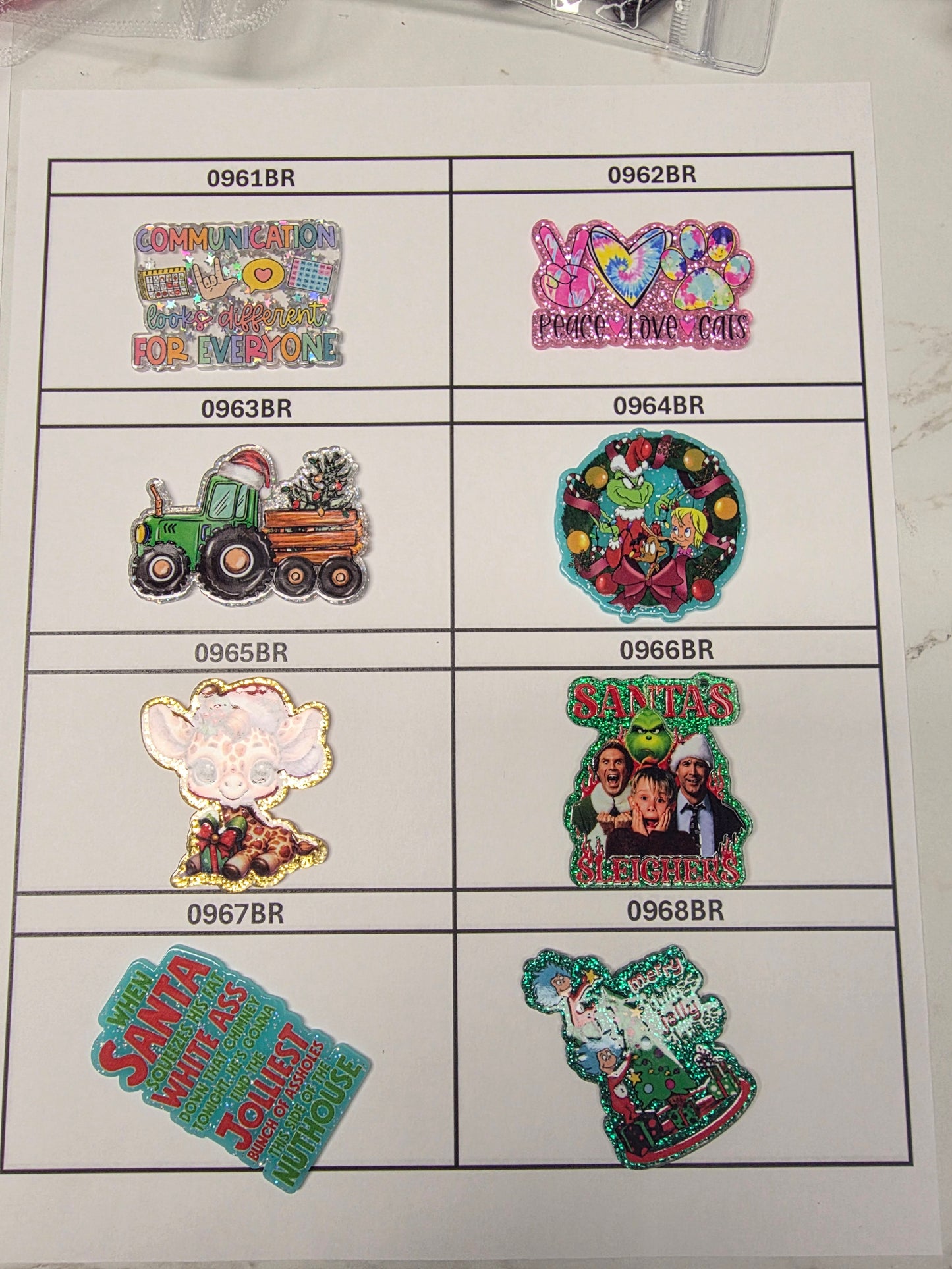 Acrylic Flatback Catalog