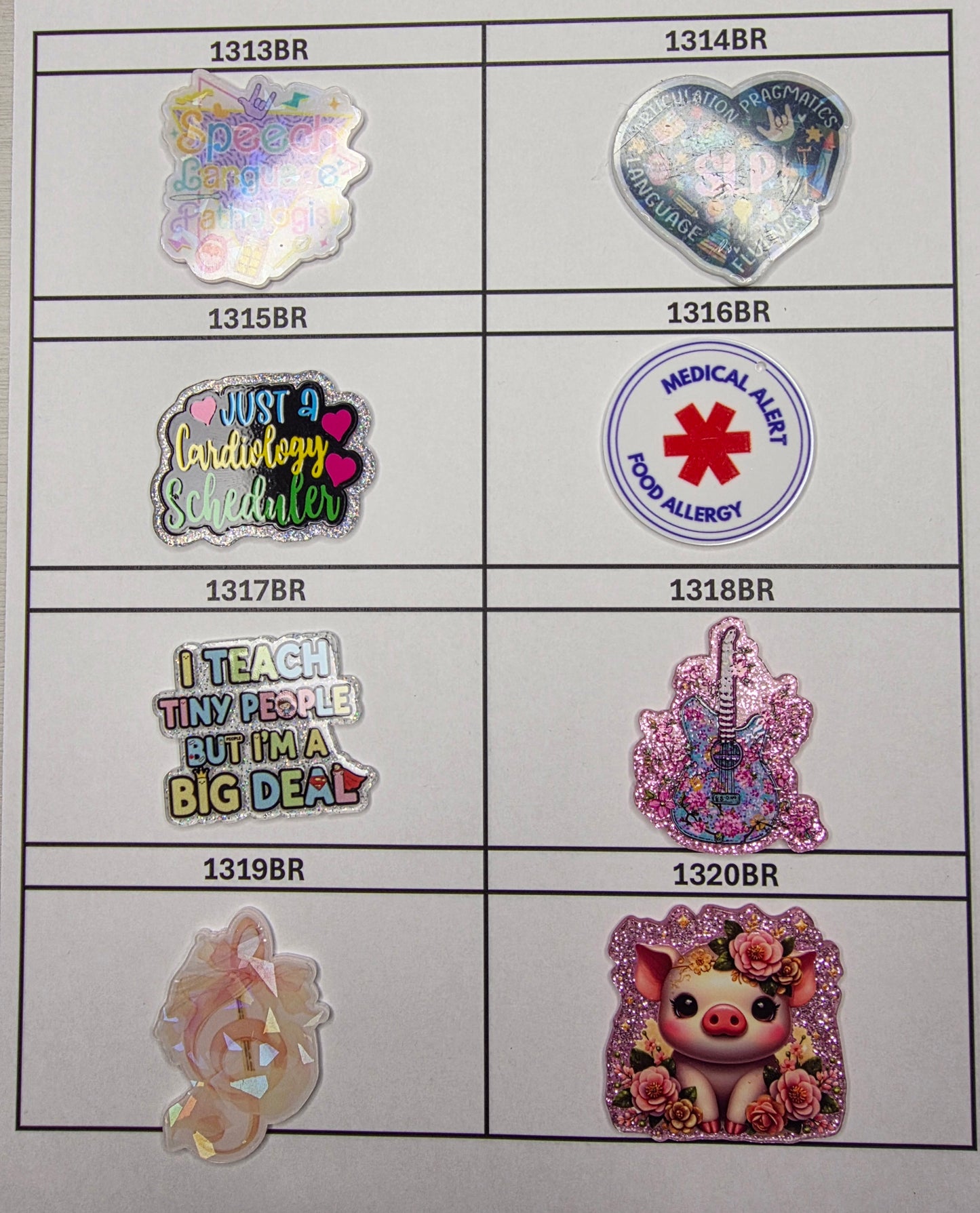 0000- Acrylic Flatback Catalog