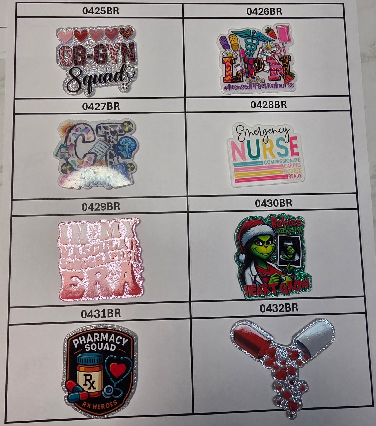 Acrylic Flatback Catalog