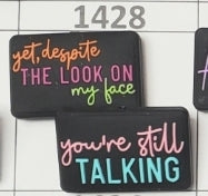 1428- You're Still Talking Focal Bead