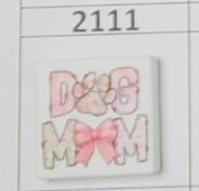 2111- Dog Mom Focal Bead