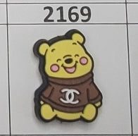 2169- Yellow Bear Cupcake Focal Bead