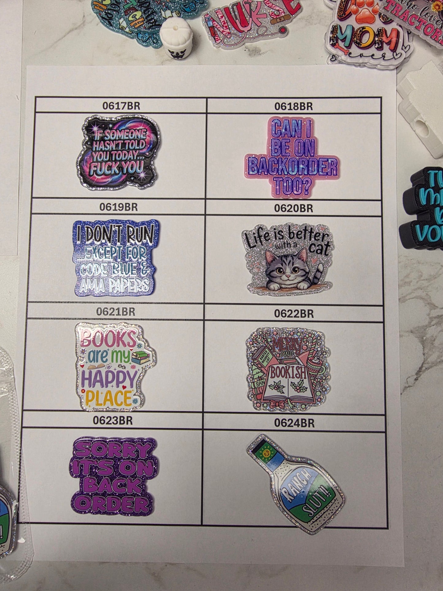 Acrylic Flatback Catalog