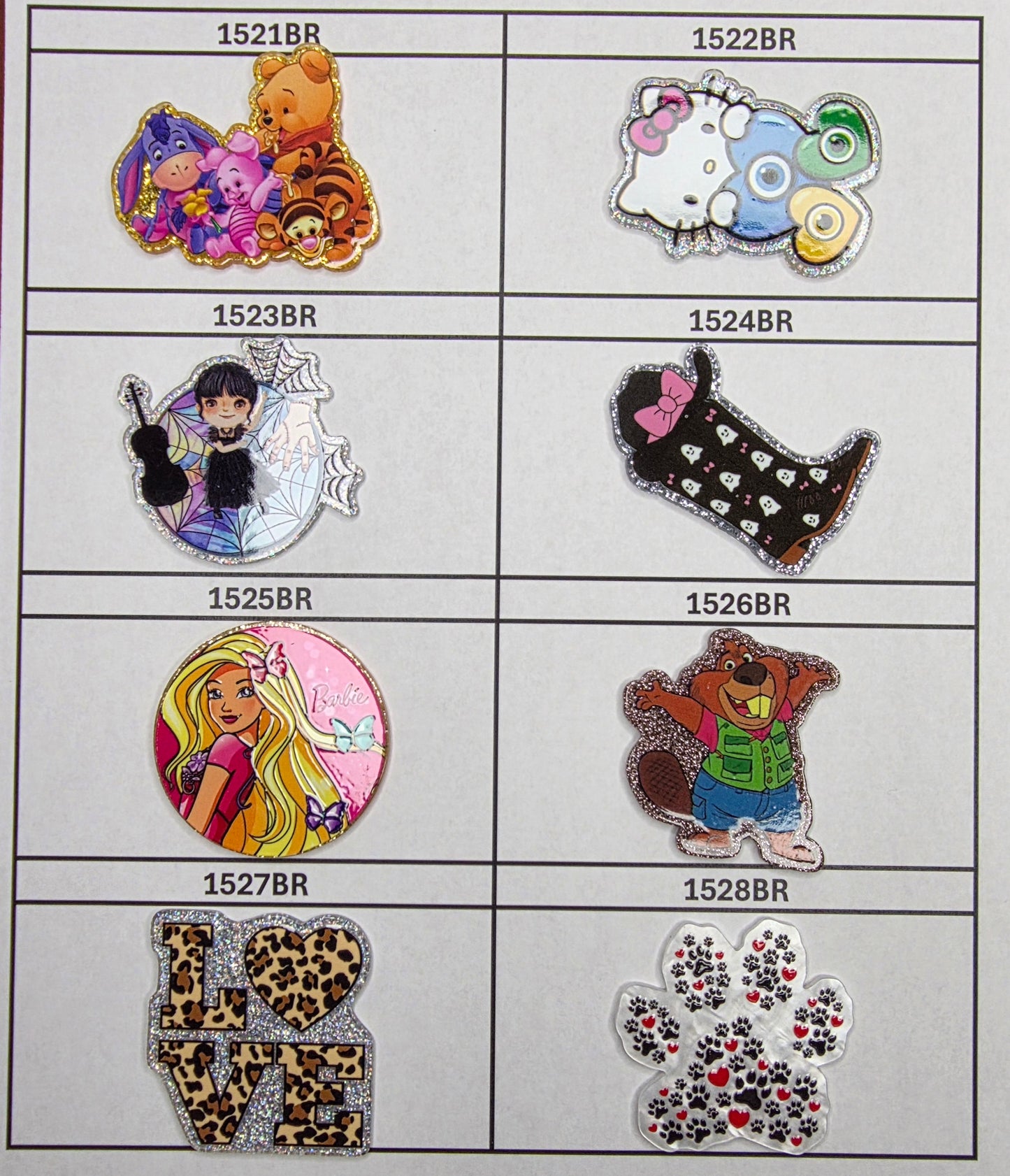 0000- Acrylic Flatback Catalog