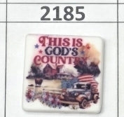 2185- This is God's Country Focal Bead