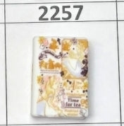 2257- Alice in Wond Book Focal Bead