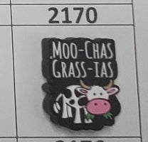 2170- Moo-Chas Grass-Ias Focal Bead