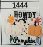 1444- Howdy Pumpkin Focal Bead