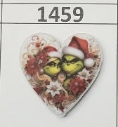 1459- Green Couple 2 Focal Bead