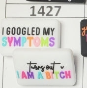 1427- Googled My Symptoms Focal Bead