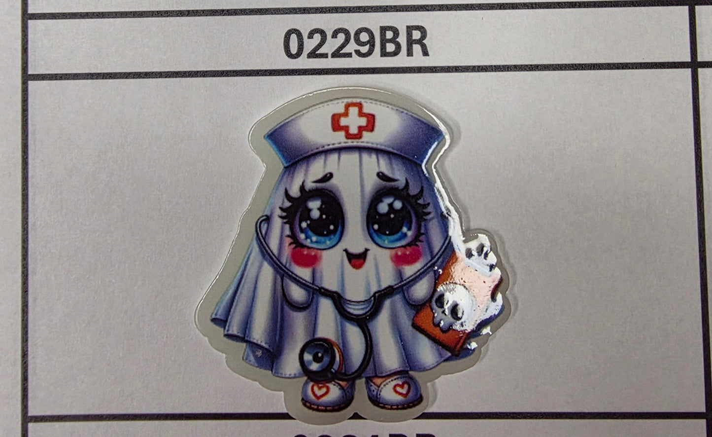 0229BR Ghost Nurse (Glows in Dark)