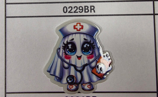 0229BR Ghost Nurse (Glows in Dark)