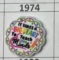 1974- Teach Little Minds Focal Bead