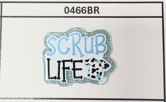 0466BR- Scrub Life- Moo Top