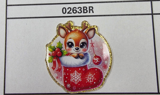 0263BR Reindeer Stocking