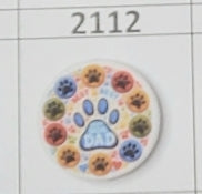 2112- Dog Dad Focal Bead