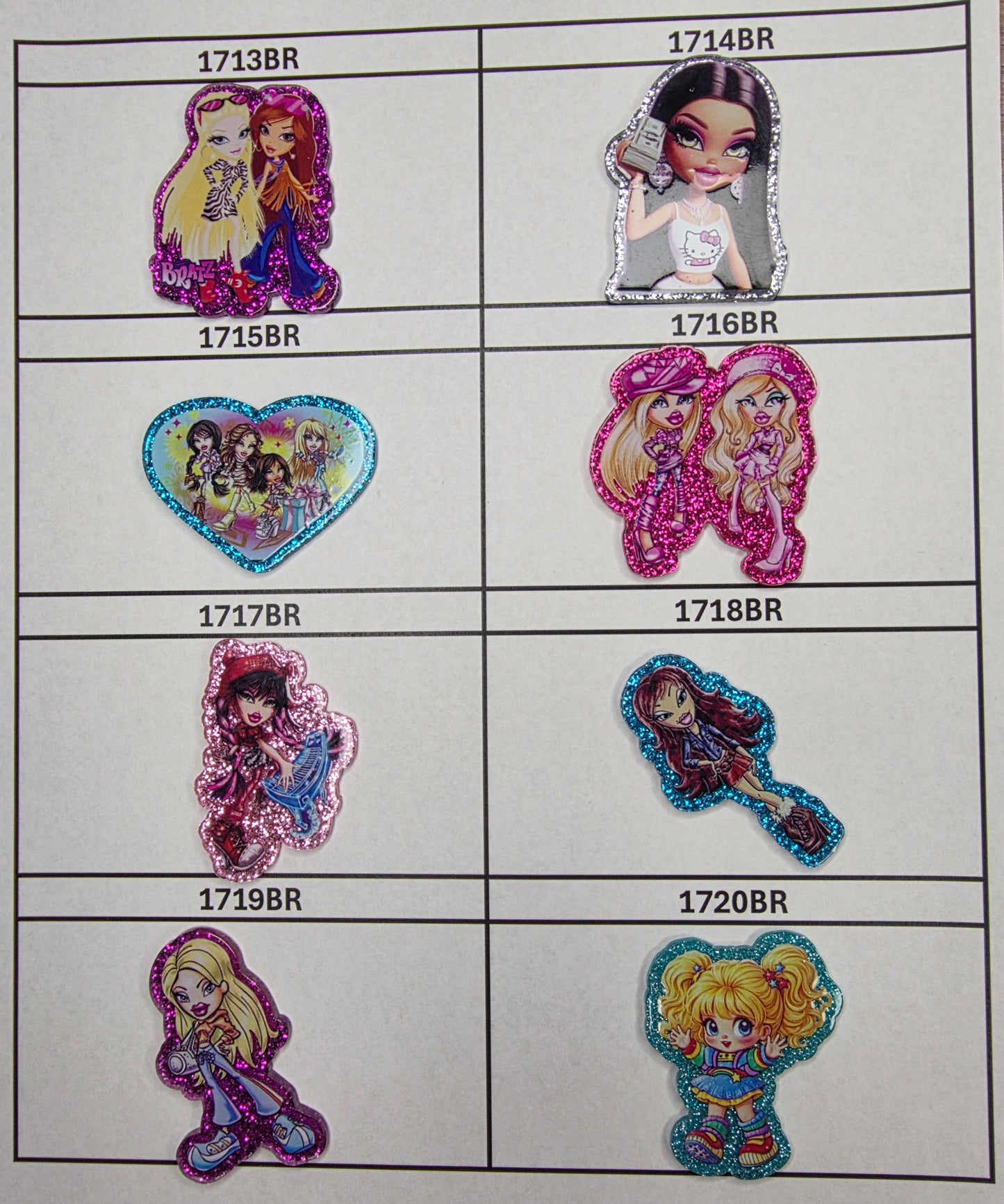 0000- Acrylic Flatback Catalog