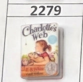 2279- Charlottes Web Book Focal Bead